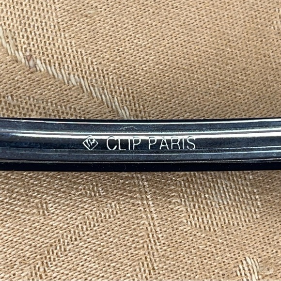 BLACK GEM HAIR CLIP SILVER EVENT PARTY GLAM COCKTAIL CLIP PARIS - Picture 6 of 7